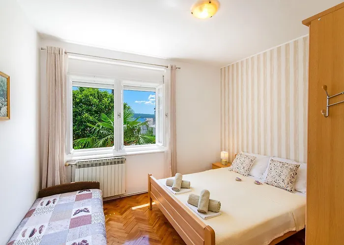 Malerisches Nur 200 Meter Zum Sandstrand Mit Meerblick Lejlighed Crikvenica